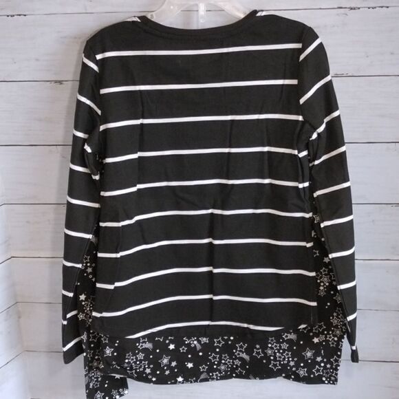 Girls Set Of Printed Long Sleeve Tops Shirts 2pc Set Size 6 - Picture 2 of 3